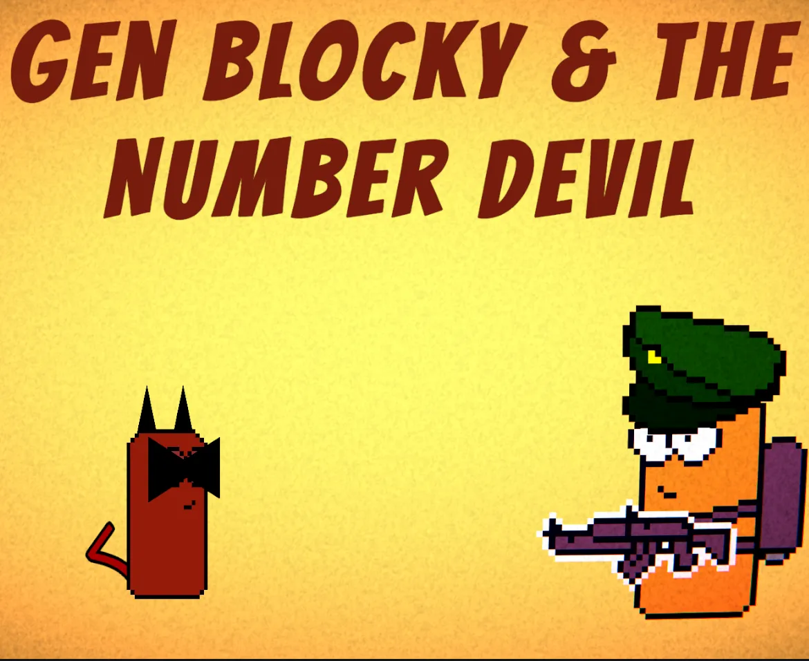 General Blocky and The Number Devil — official game artwork