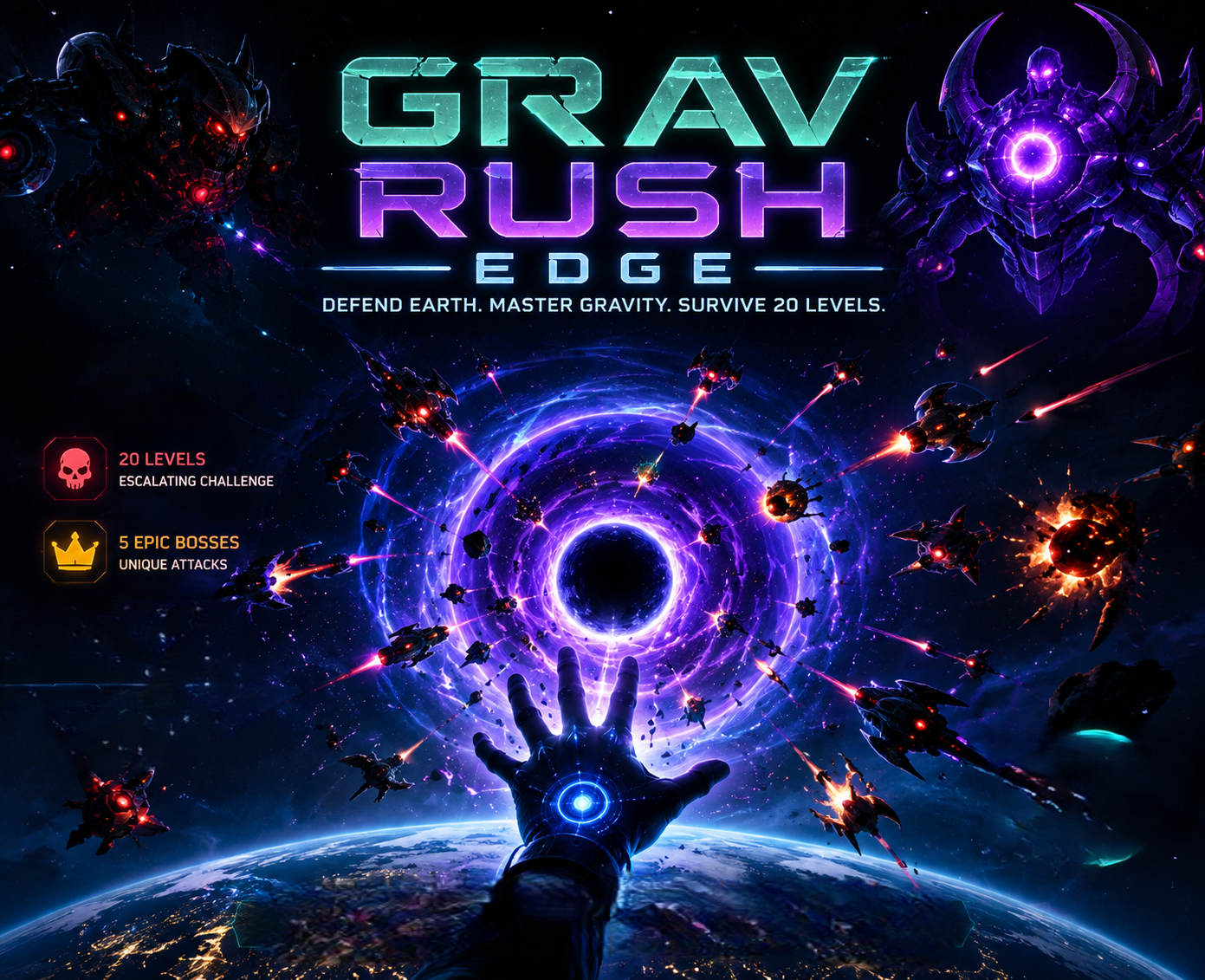 GRAV RUSH EDGE — official game artwork